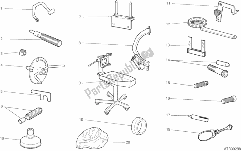 All parts for the Workshop Service Tools, Engine I of the Ducati Streetfighter S 1100 2013